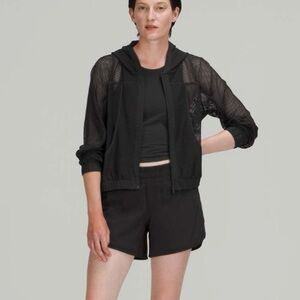 Lululemon Relaxed Fit Mesh Jacket Black Size 8